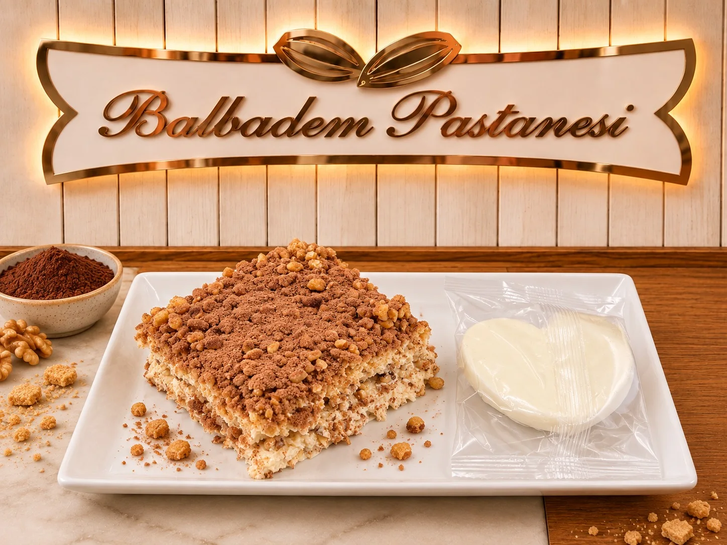 Çikolatalı Cevizli Sütlü Soğuk Kadayıf Menü