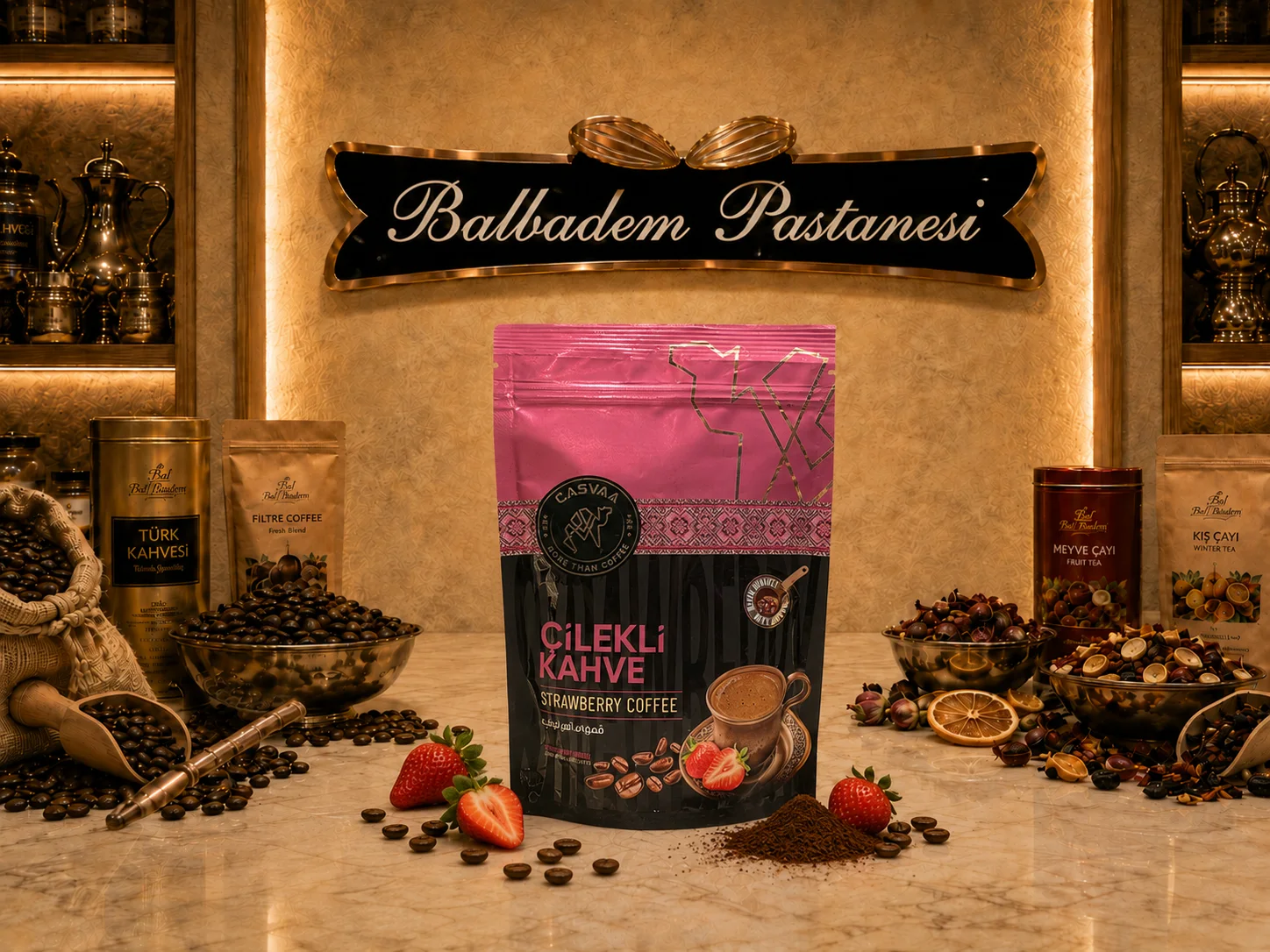 Çilekli Kahve (kaşıklı) 160g