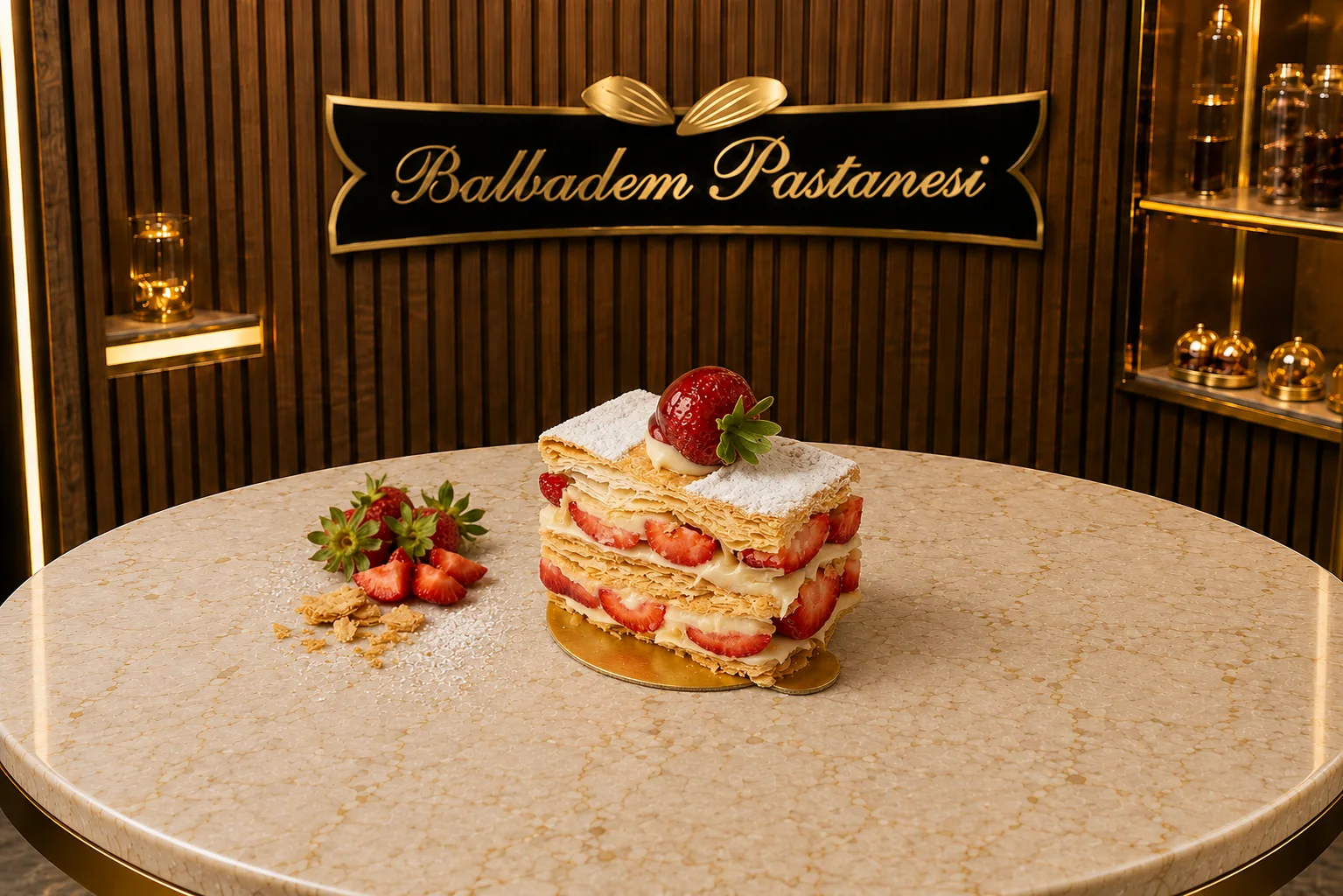 CİLEKLİ MİLFÖY PASTA