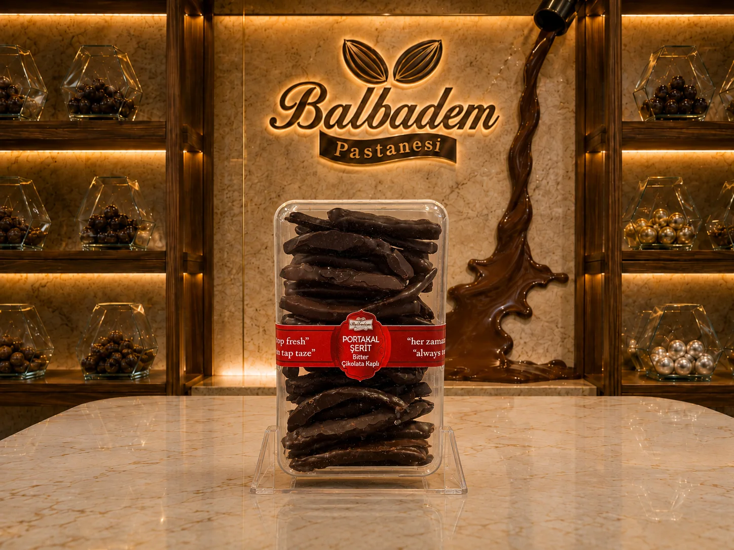 Bitter Çİkolata Kaplı Portakal Serit 150 gr(e)