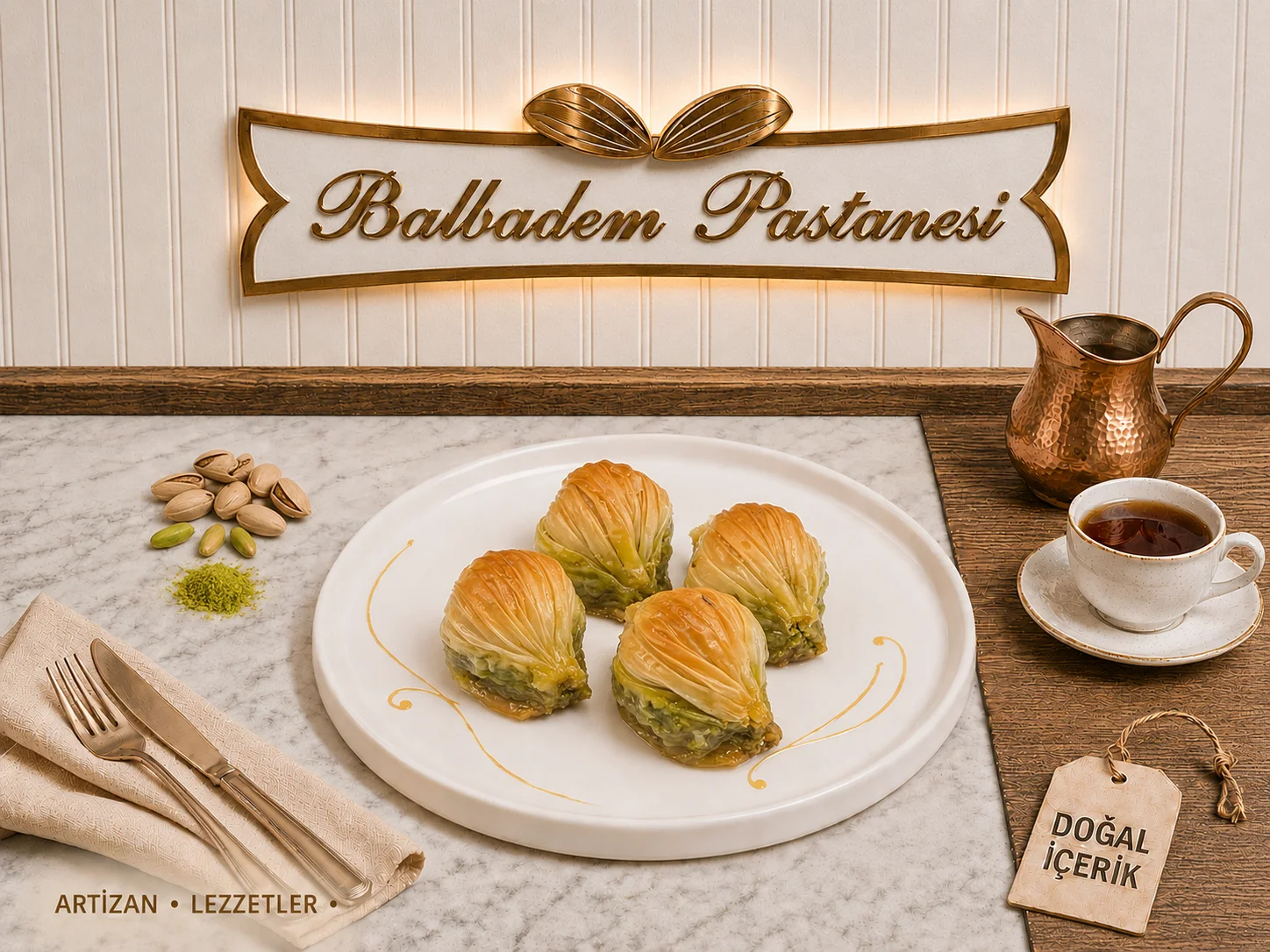 Fıstıklı Midye Baklava