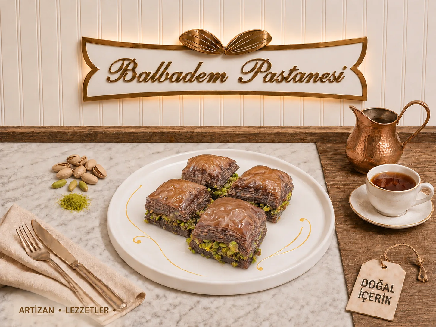 Fıstıklı Çikolatalı Baklava
