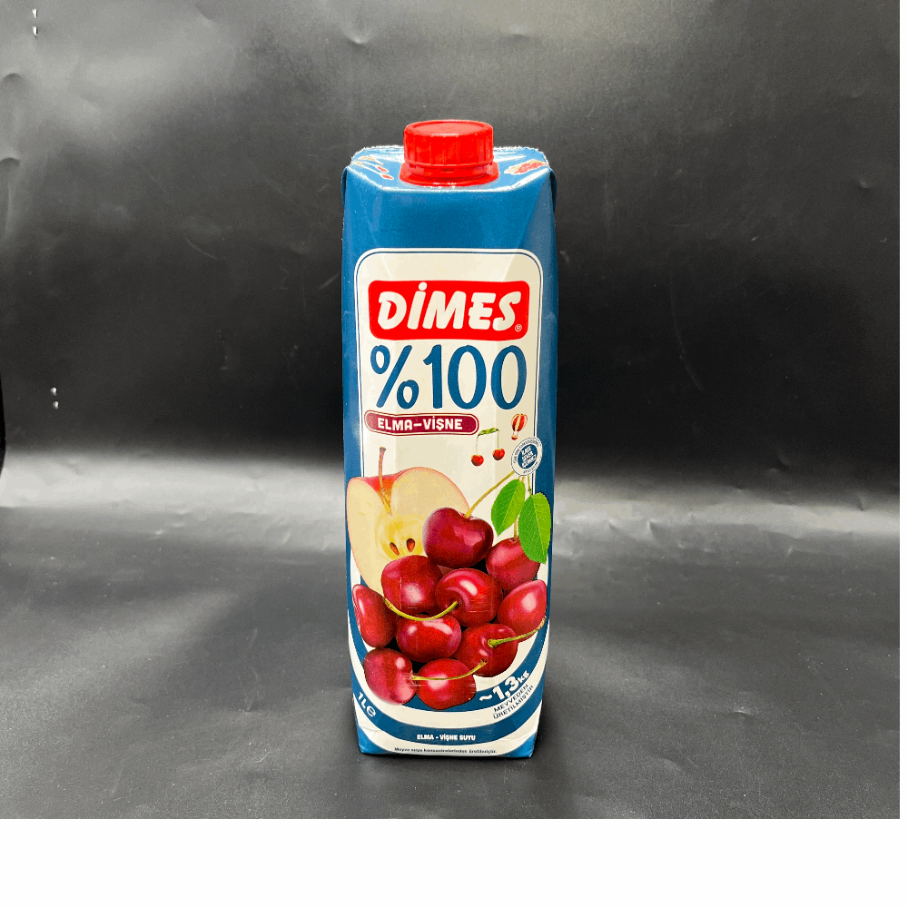 Dimes Elma & Vişne Suyu 1 Lt