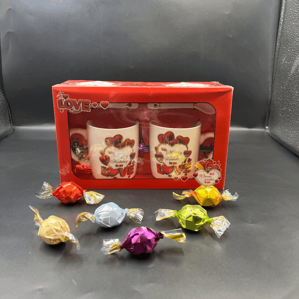 Twist Çikolata & Kaşıklı 2'li Love Kupa