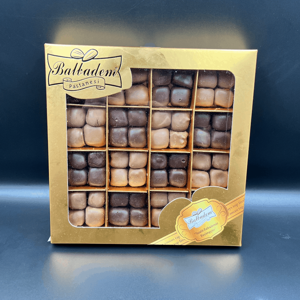 Çikolata Kaplı Çifte Kavrulmuş Fıstıklı Lokum 600gr(e)