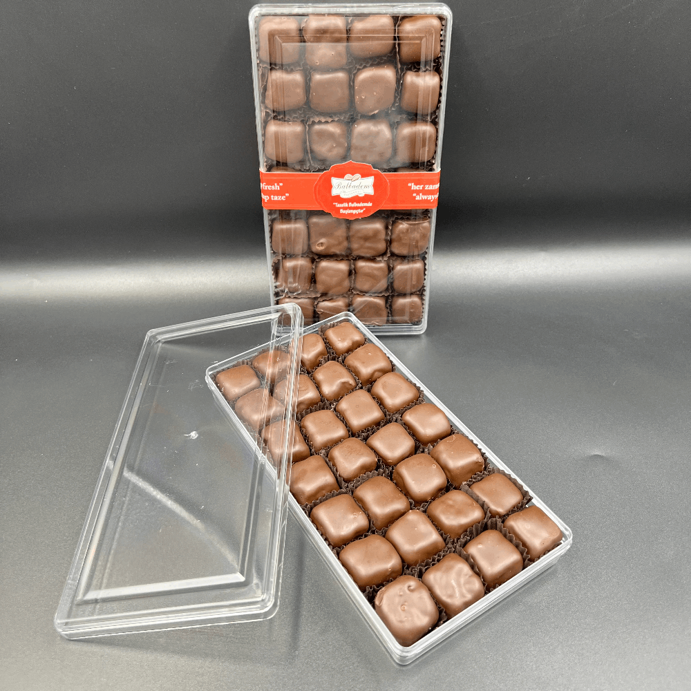 Çifte Kavrulmuş Fıstıklı Bitter Çikolata Kaplı Lokum 250gr(e)