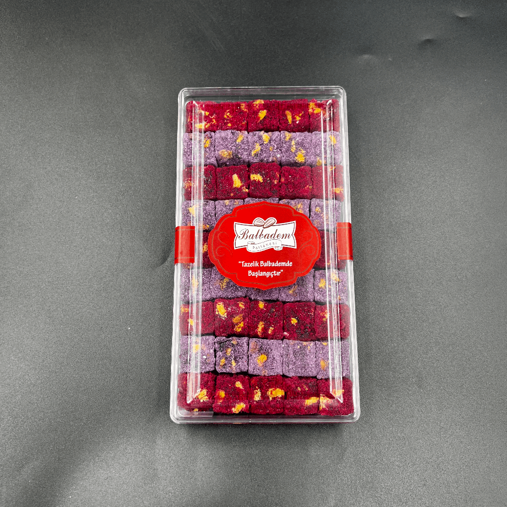 Vişne&Böğürtlenli Çifte Kavrulmuş Fıstıklı Lokum (300 gr.)